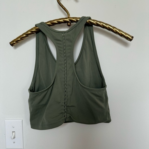 Aerie offline athleisure bra tank olive green M - Picture 4 of 5